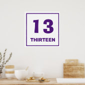 Purple numéro treize Poster (Cuisine)