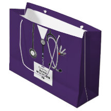 Purple Nurse Graduation Large Gift Bag