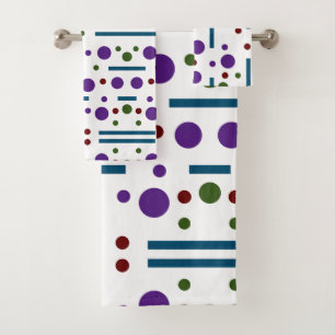 Purple Ocean Blue et Forest green : Points et lign