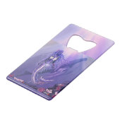 Purple Ocean Mermaid Carte de crédit Bottle Ouvrir (Devant Angle)