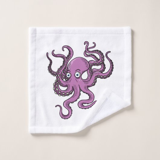 Purple Octopus (Gant de toilette)