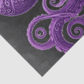 Purple Octopus Victorian Steampunk Kraken Tissuepapier (Detail)
