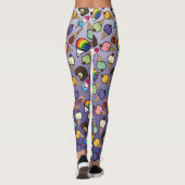 Purple Ombre Frosty Traite Les Leggings (Dos)