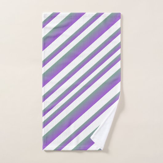 Purple Ombre Multi - Stripes (Serviette à main)