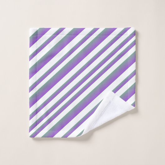 Purple Ombre Multi - Stripes (Gant de toilette)
