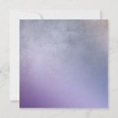 Purple Ombre Nouvelle carte Mariage reportée de pl (Dos)