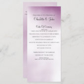 Purple Ombre programmes de mariage (Devant / Derrière)