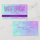 Purple on Blues Auteur Carte de visite (Devant / Derrière)