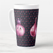 Purple Onion Queen Ceramic Large Latte Mug Latte Mok (Linkerhoek)