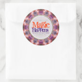 Purple Orange Llow Magic Arrive Sticker Personnali (Sac)