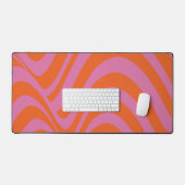 Purple Orange Retro Liquide Super Motif de bande (Clavier et souris)