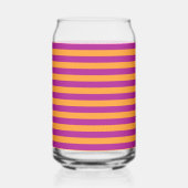 Purple Orange Stripes Seamless Pattern Blikvorm Glas (Achterkant)