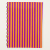 Purple Orange Stripes Seamless Pattern Planner (Voorkant)