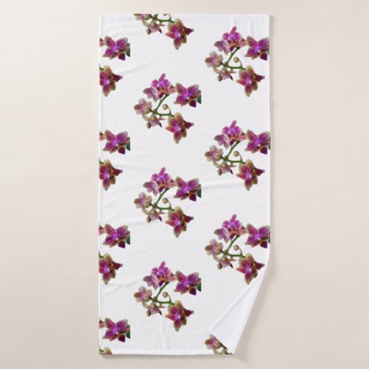 PURPLE ORCHID FLOWER Tower (Serviette de bain)