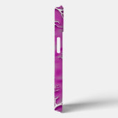 Purple Organic iPhone Case with Artistic Texture (Achterkant / Rechts)