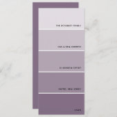 Purple Paint Swatch Nouvelle adresse Faire-part (Devant / Derrière)