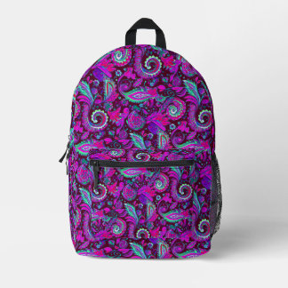 Purple Paisley Bedrukte Rugzak
