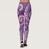 Purple paisley legging  (Dos)