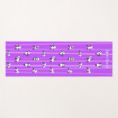 Purple Panda Yoga Mat Custom Name Same Both Sides (Voorkant (horizontaal))