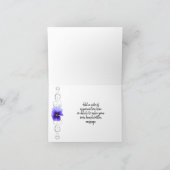 Purple Pansy Carte de remerciements (Intérieur)