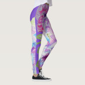 Purple Pansy gros pansement Leggings (Droite)