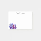 Purple Pansy Post-it® Notes 4 x 3 (Devant)
