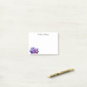 Purple Pansy Post-it® Notes 4 x 3 (Sur un bureau)
