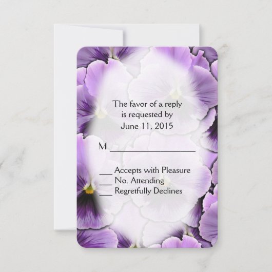 Purple Pansy RSVP (Devant)