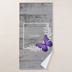 Purple Papillon Rustique Personnalisé