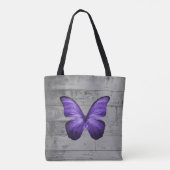 Purple Papillon Rustique Sac fourre-tout personnal (Dos)