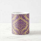 Purple Parisien Moods Damask Coffee Mug (Centre)
