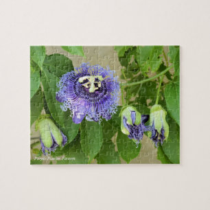Purple Passion Fleurs Jigsaw Puzzle Jeu