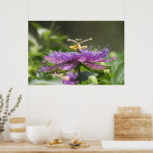 Purple Passion Flower Nature Poster (Cuisine)