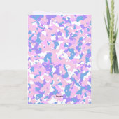 Purple Pastel Camo Bonne Carte Anniversaire (Dos)