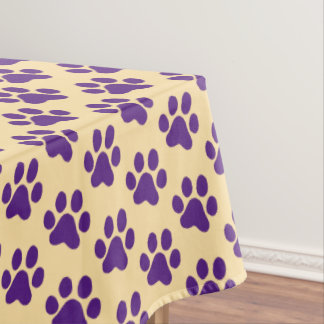 Purple Paw Print Tafelkleed