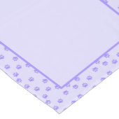 Purple pawprints medium table runner korte tafelloper (Hoek)