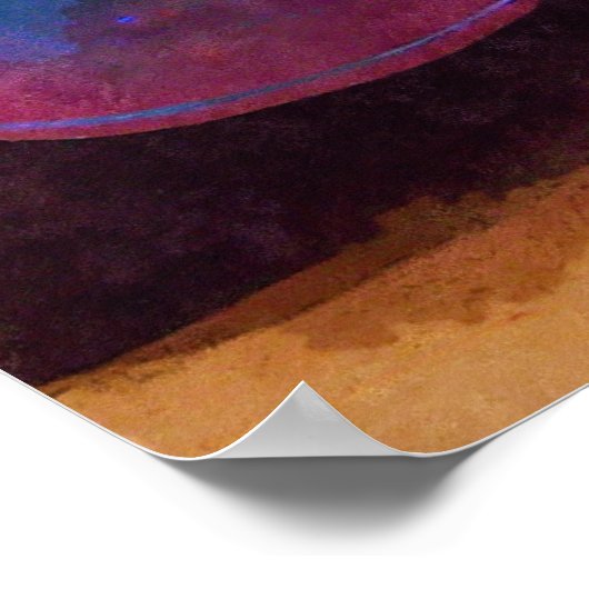 Purple Pearl Classic Car Front End Poster Art (Coin)