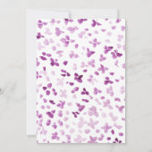 Purple Peonies Floral 16e anniversaire Invitation (Dos)