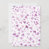 Purple Peonies Floral Anniversaire Fête Invitation (Dos)