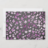 Purple Peonies Floral Bridal Show Invitation (Dos)