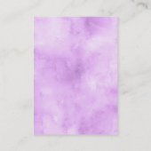 Purple Peonies Livres Pour Invitation Bébé Insérer (Dos)