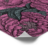 Purple peony flowers poster (Hoek)