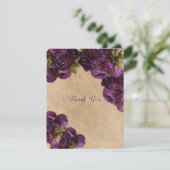 Purple Peony, Papier Rustique, Merci Mariage (Debout devant)
