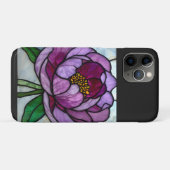 Purple Peony Stained  Case-Mate iPhone Case (Achterkant (horizontaal))
