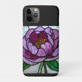 Purple Peony Stained  iPhone 11 Pro Hoesje