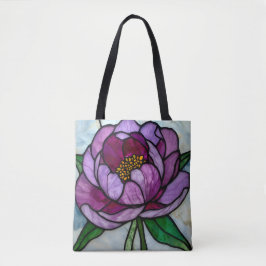 Purple Peony Stained  Draagtas