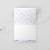 Purple Pet Paw Prints Custom Monogram Cute (Intérieur)