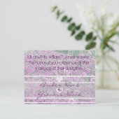 Purple Petunias Invitations de mariage (Debout devant)