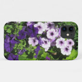 Purple Petunias iPhone 5 coque (Dos (Horizontal))