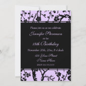 Purple Photo 18th Birthday Party Invitations (Dos)